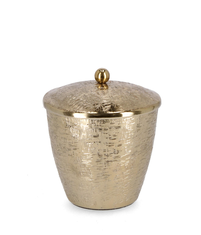 Bizzotto Lathe Κερί Χρυσό Μεταλλικό Ø13.5x13.5h 0184334