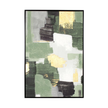 Bizzotto Πίνακας Bold 196 Πράσινο/Χρυσό Με Μαύρο Πλαίσιο 82.6x4.3x122.6 0240761