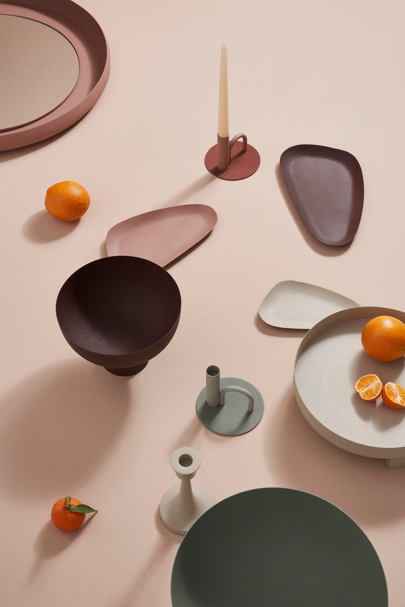 Bizzotto Hidria Καθρέπτης Τοίχου Μεταλλικός Ροζ Ø60x5 Κωδικός: 0242733