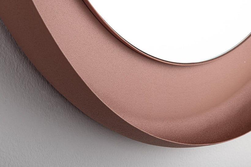 Bizzotto Hidria Καθρέπτης Τοίχου Μεταλλικός Ροζ Ø60x5 Κωδικός: 0242733