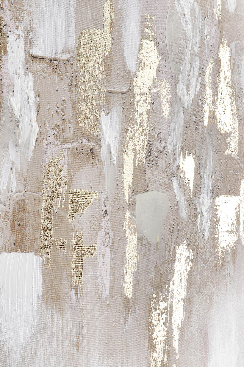 Bizzotto Πίνακας Hannes Μπεζ/Χρυσό Με Χρυσό Πλαίσιο 90x3.5x60 0245237