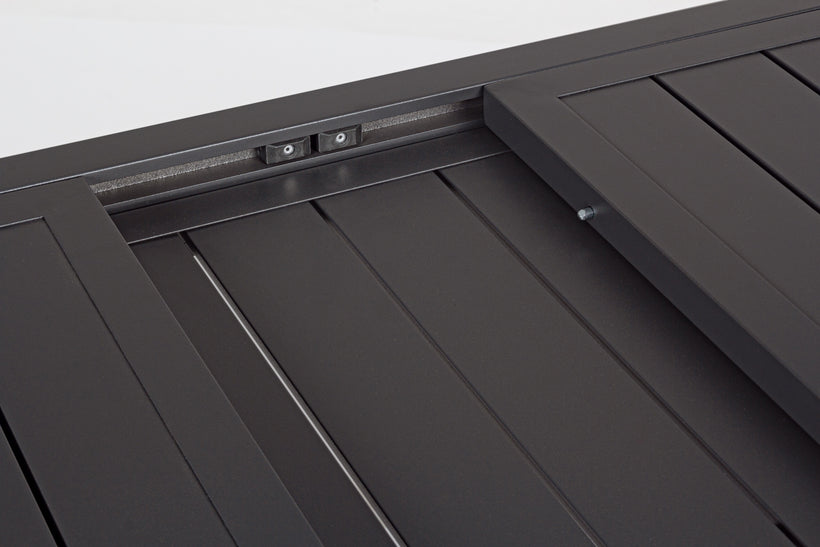 Bizzotto Επεκτεινόμενο Τραπέζι Hilde Ανθρακί 140/210x77 εκ. 0662852