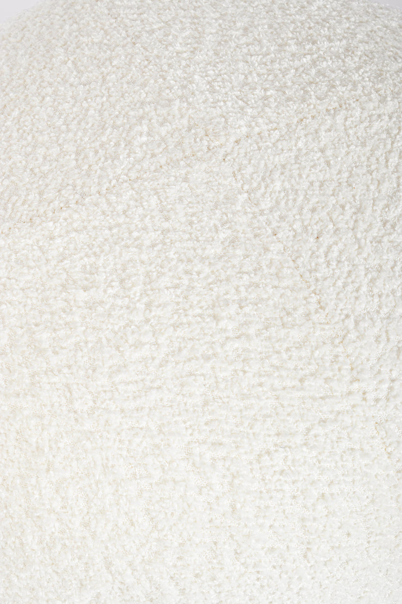 0721650 Bizzotto Dayla Σκαμπώ Υφασμάτινο Λευκό Ø45x38