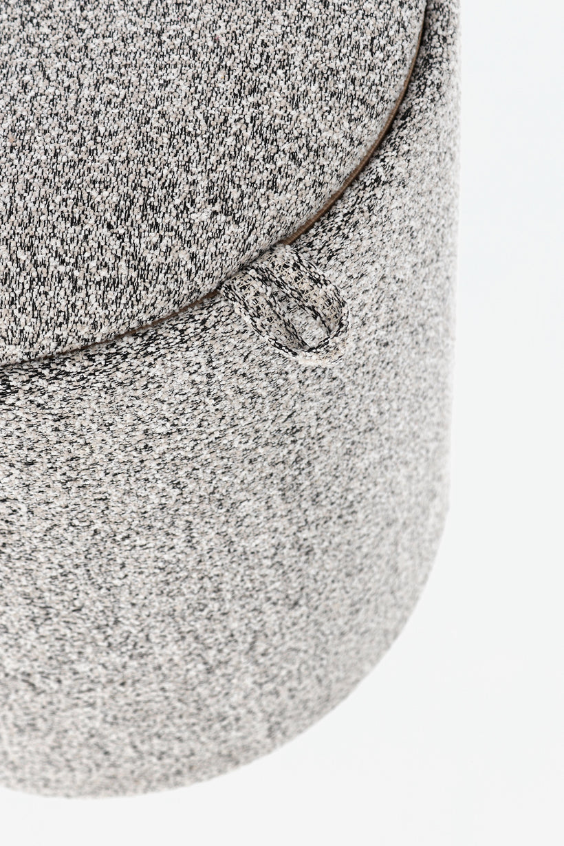 Bizzotto Sasha Σκαμπώ Με Αποθηκευτικό Χώρο Ανοιχτό Γκρι Σετ 2 Τμχ Ø39x44 Κωδικός: 0721691