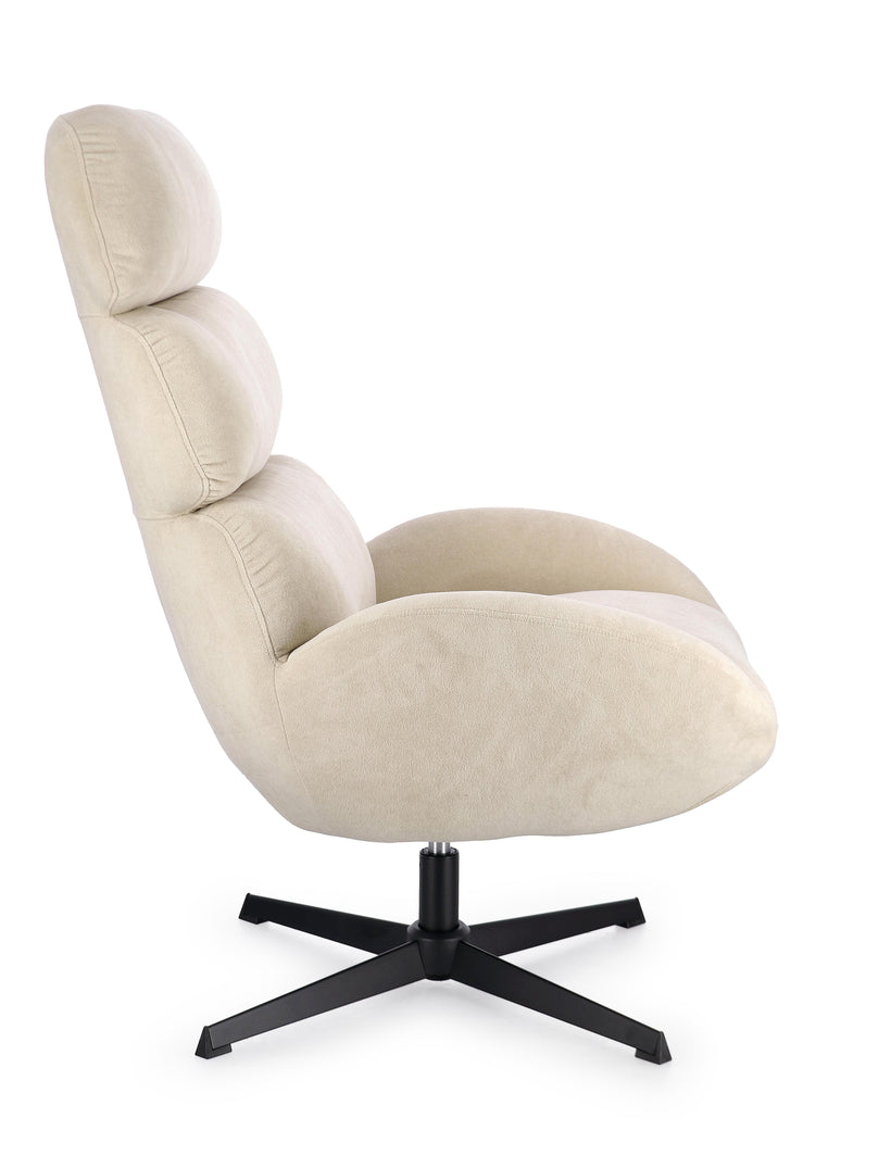 Bizzotto Violante Περιστρεφόμενη Πολυθρόνα Υφασμάτινη Κρεμ 76x86x106 Κωδικός: 0733506