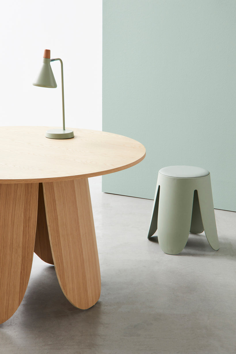 Σκαμπό Σαλονιού από Πολυπροπυλένιο Imogen Tiffany 37x37x47εκ. 0734383