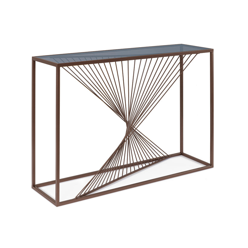 Bizzotto Espiral Κονσόλα Μεταλλική Καφέ 107x30,5x79 Κωδικός: 0747352