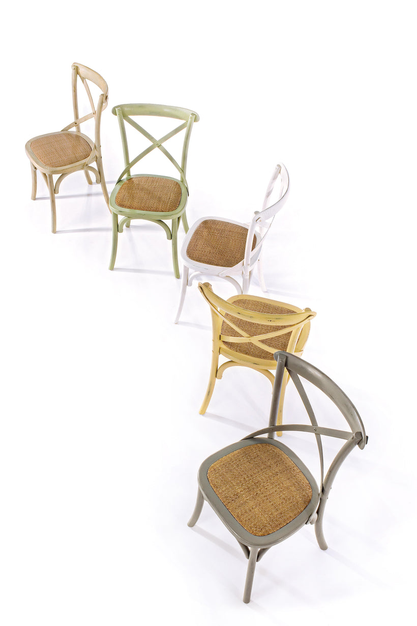 Bizzotto Cross Καρέκλα Ξύλινη/Ρατάν Μπεζ 46x42x87 Κωδικός: 0743221