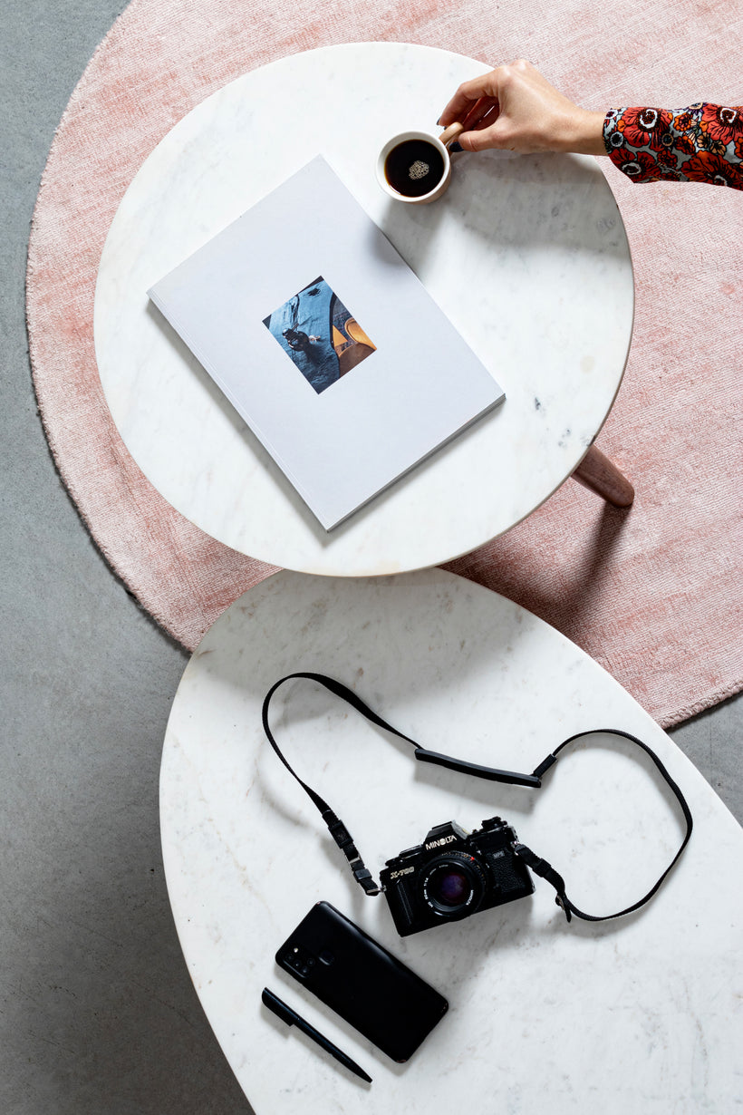 Bizzotto Albany Βοηθητικό Τραπέζι Μαρμάρινο/Ξύλινο Ø52x55 Κωδικός: 0746874