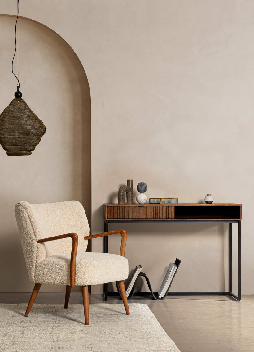 Tadita Κονσόλα Μεταλλική Καφέ 0746971 Μ110xΠ40xΥ78εκ.