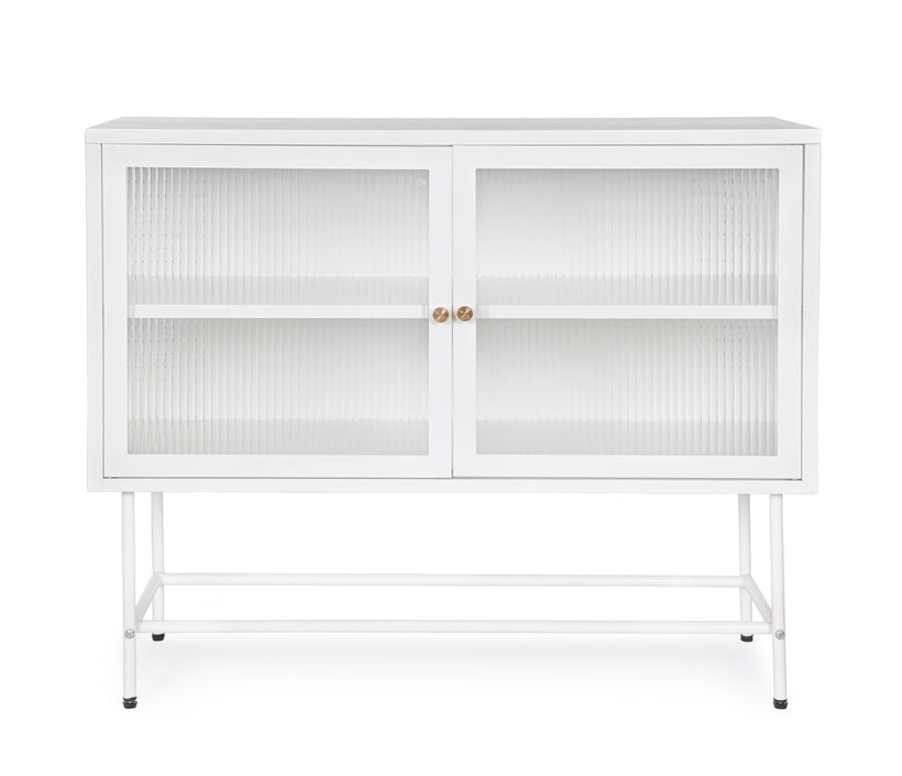 Μπουφές Carey από Μέταλλο 0747293 Λευκός 110x43cm