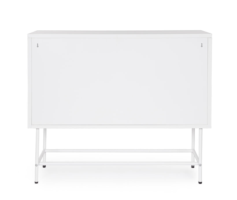 Μπουφές Carey από Μέταλλο 0747293 Λευκός 110x43cm