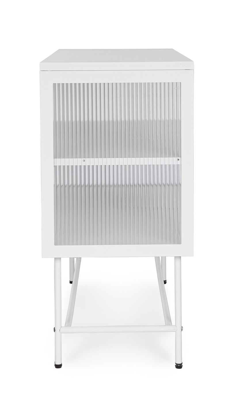 Μπουφές Carey από Μέταλλο 0747293 Λευκός 110x43cm