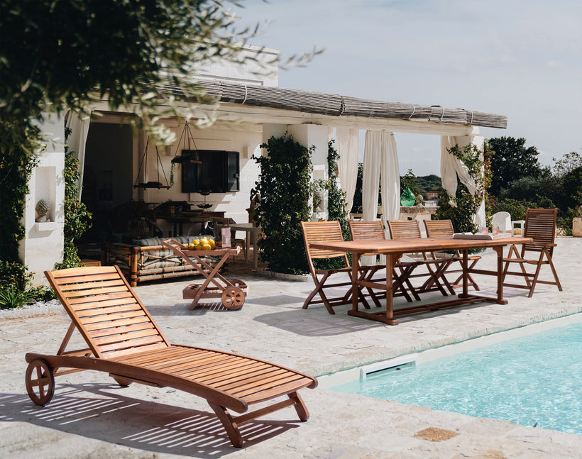 Bizzotto Noemi Ξύλινο Τραπέζι Κήπου Επεκτεινόμενο 180εκ+60 εκ. x 100εκ 0805133