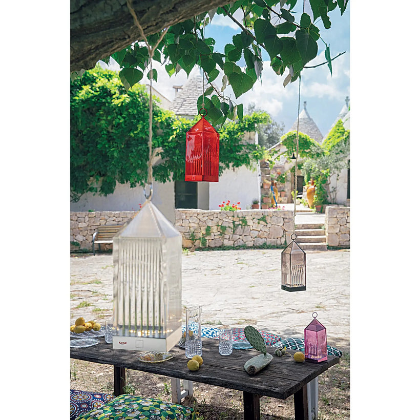 Kartell Λάμπα επαναφορτιζόμενη διάφανη 31cm σειρά Lantern 09335