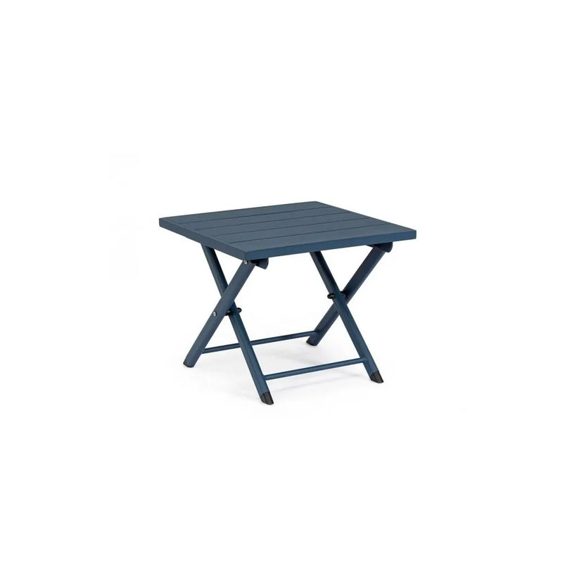 Βοηθητικό Τραπέζι για Μικρούς Εξωτερικούς Χώρους Αλουμινίου Πτυσσόμενο Taylor Μπλε 44x43x36εκ. 0663292