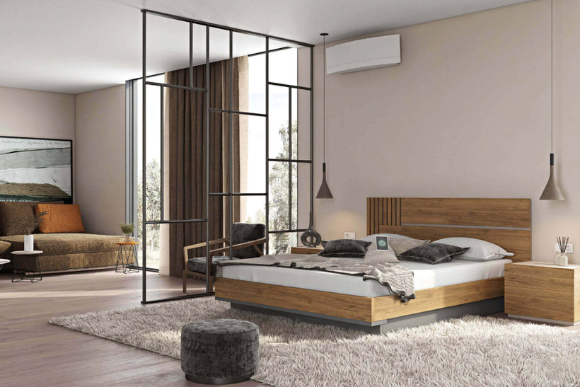 Κομοδίνο Tempo Από Τεχνητό Καπλαμά σε Χρώμα OAK Μ28  60x44x47 009932