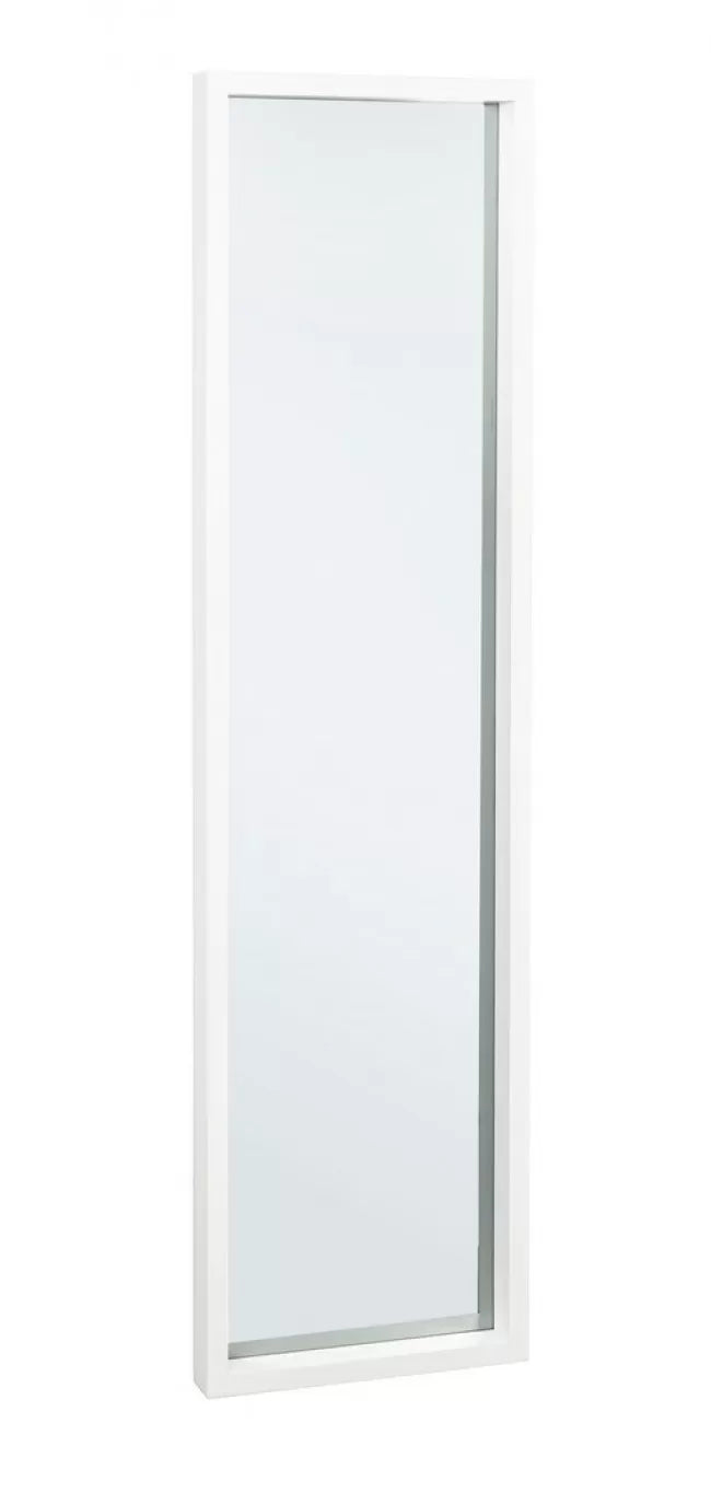 Καθρέφτης Τοίχου Tiziano Μασίφ Ξύλο Λευκός 32x5x122 εκ. 0242773