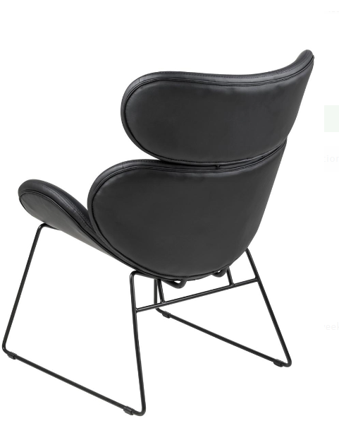 Πολυθρόνα 104462 Μαύρη Δερμάτινη 69x79x91cm