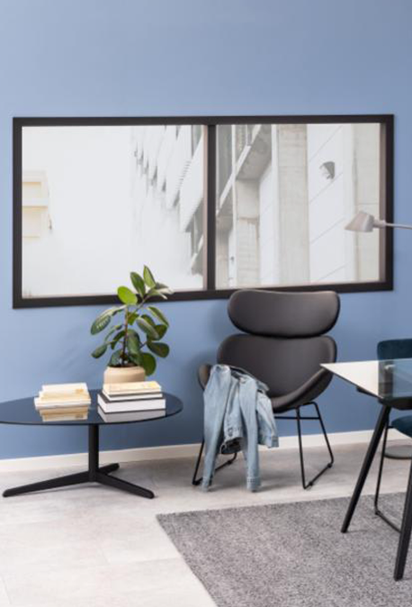 Πολυθρόνα 104462 Μαύρη Δερμάτινη 69x79x91cm