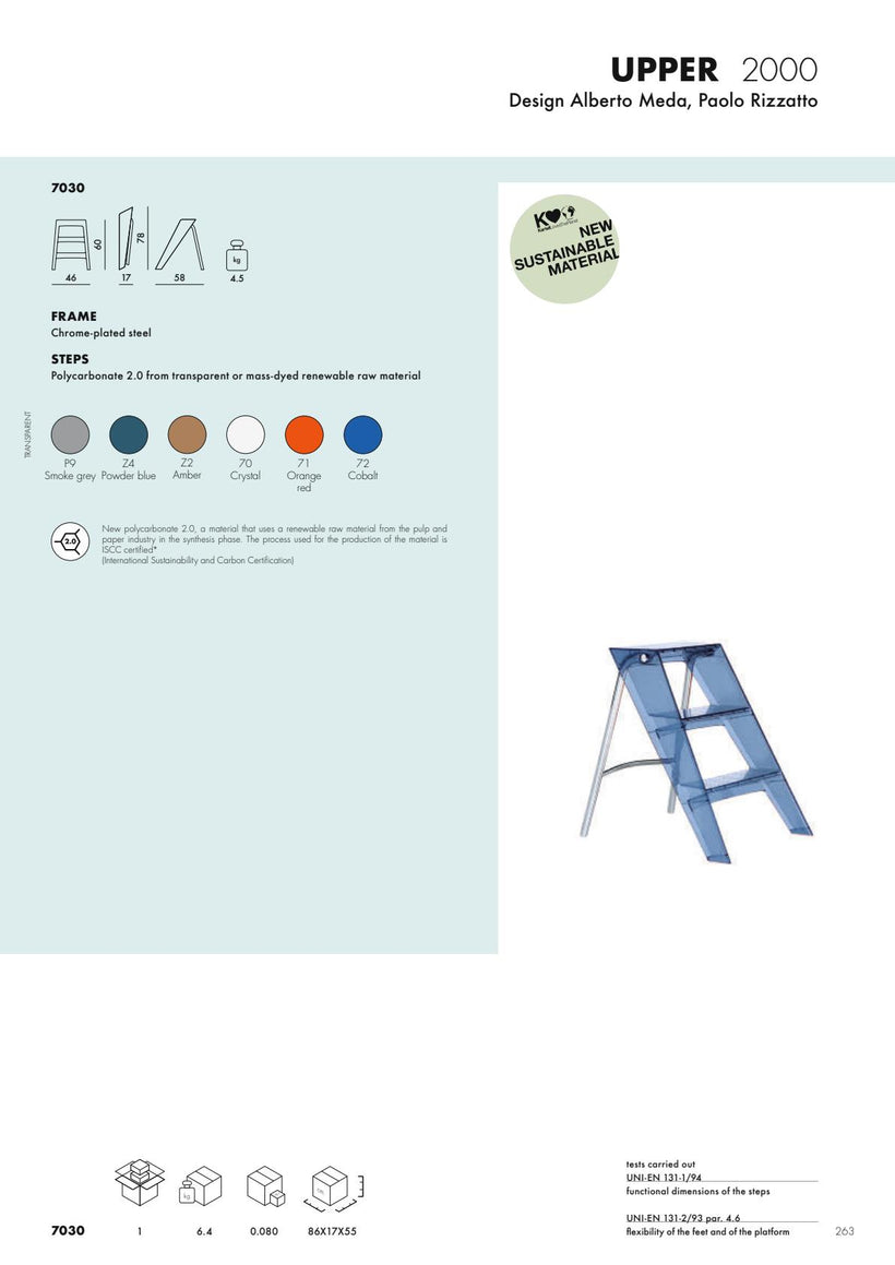 Σκάλα Upper Kartell G7030/72 Amber