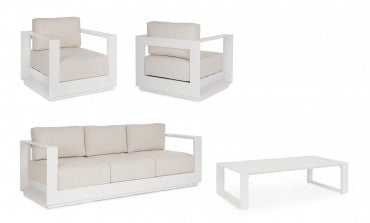 Cod. 0663765 MOSES VAPOR SOFA SET4 W-CUSH YK15