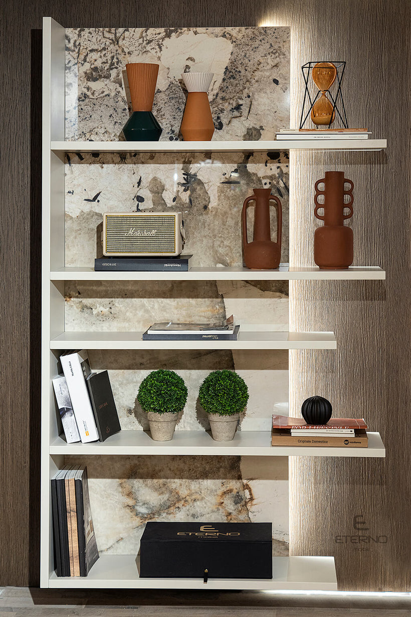 ETERNO ΒΙΒΛΙΟΘΗΚΗ - ΡΑΦΙΕΡΑ  SHAPE ΚΕΡΑΜΙΚΗ ΕΠΙΦΑΝΕΙΑ