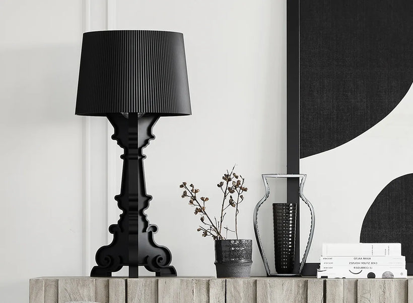 KARTELL ΦΩΤΙΣΤΙΚΟ ΕΠΙΤΡΑΠΕΖΙΟ BOURGIE ΜΑΥΡΟ ΜΑΤΤΕ 37*37*68/78