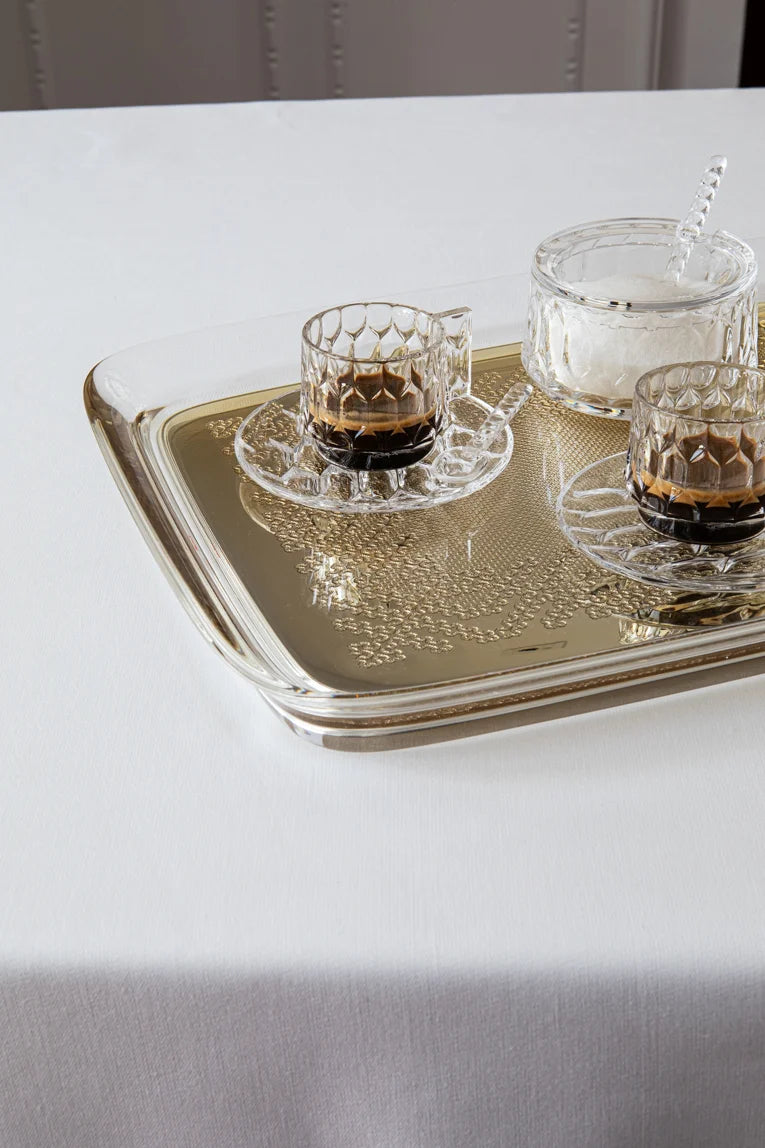 Kartell Δίσκος Teatime Χρυσός 43.5x33x4.1 01965/GG