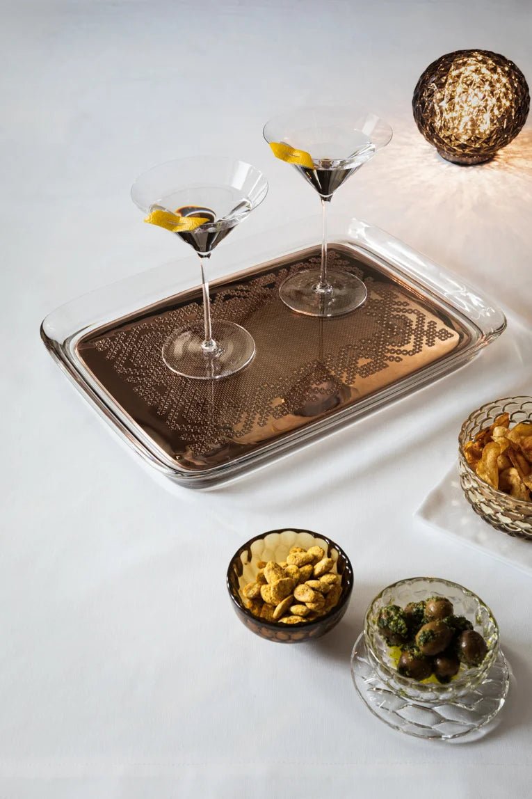 Kartell Δίσκος Teatime Χρυσός 43.5x33x4.1 01965/GG