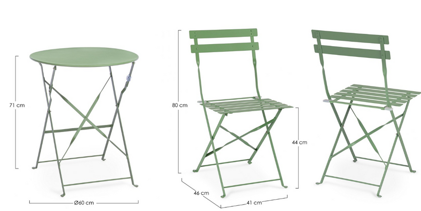AUSTIN SAGE BISTROT SET3 0804924