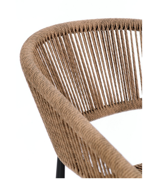 ALGAIDA CHARCOAL/NAT CHAIR W-ARMREST 111921