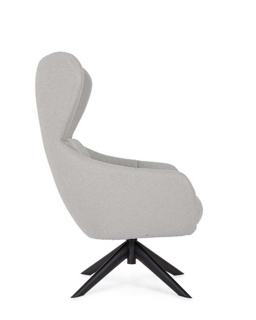 Cod. 0733499 HAILEY GRIS SWIVEL ARMCHAIR