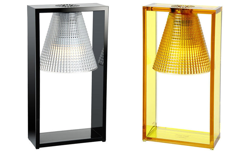 KARTELL LIGHT AIR ΕΠΙΤΡΑΠΕΖΙΟ ΦΩΤΙΣΤΙΚΟ ΣΚΑΛΙΣΤΗ ΕΚΔΟΣΗ 14x17x21 09135/Ε6 CRYSTAL/ΜΑΥΡΟ