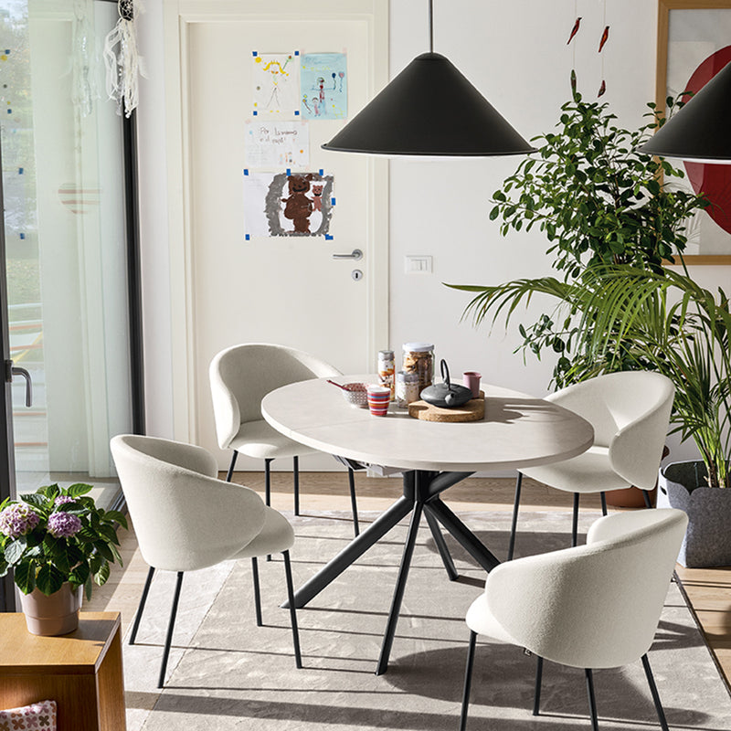 Giove στρογγυλή τραπεζαρία Connubia by Calligaris