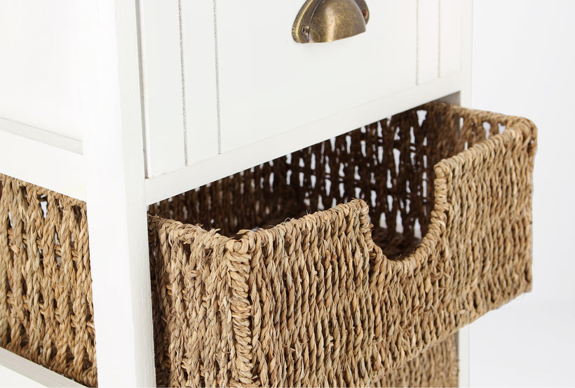 Bizzotto Sierra Συρταριέρα Ξύλινη Λευκή 29x29x40 0210672