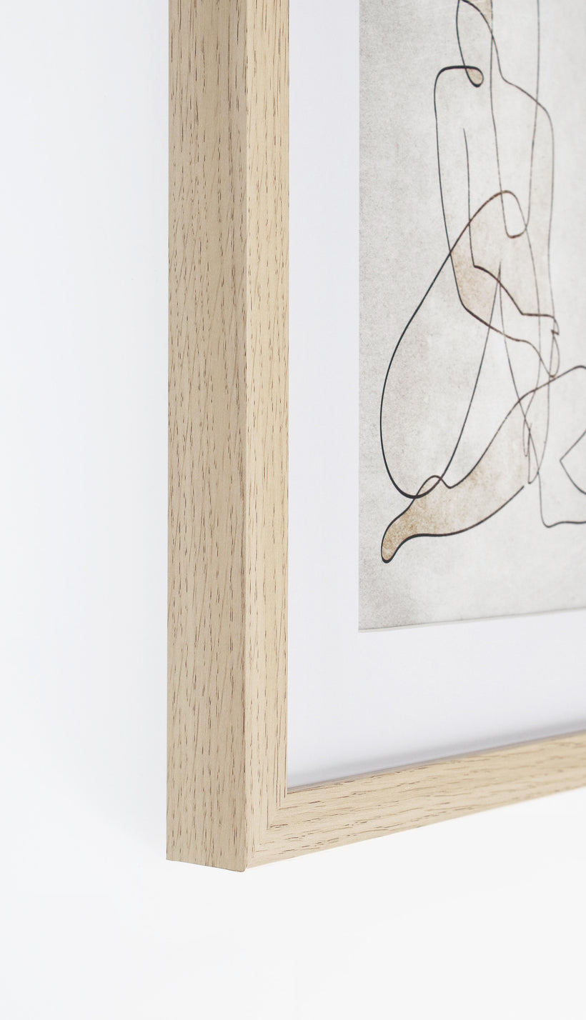 Bizzotto Πίνακας Ξύλινος Μπεζ/Λευκό Refined 002 30x40x5 Κωδικός 0240743