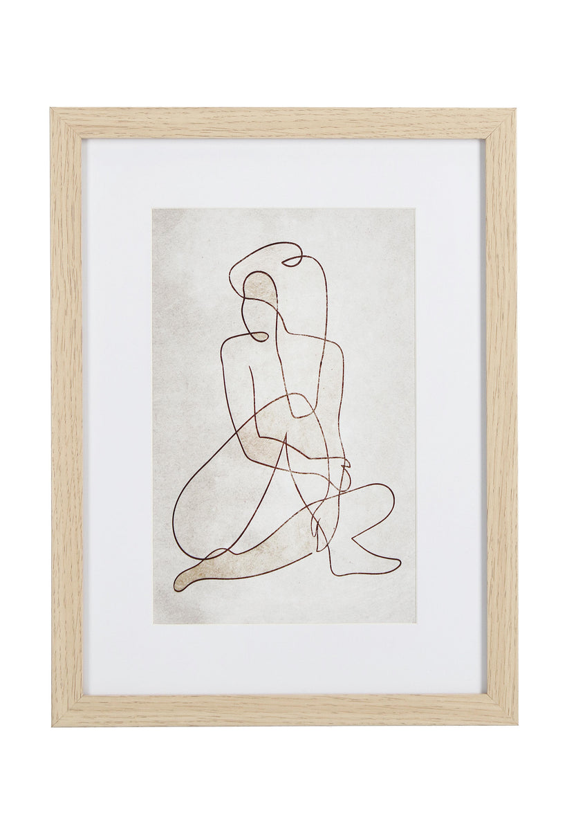 Bizzotto Πίνακας Ξύλινος Μπεζ/Λευκό Refined 002 30x40x5 Κωδικός 0240743