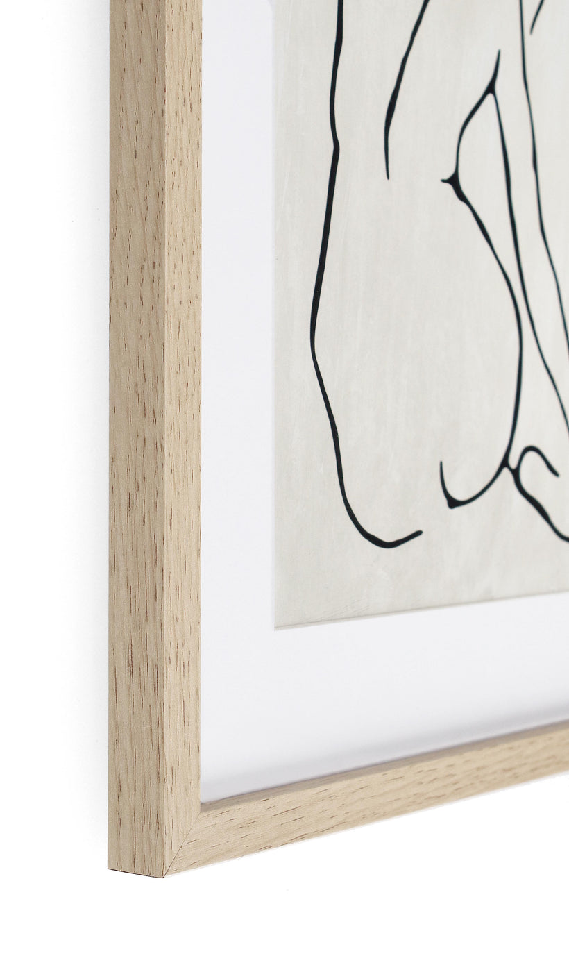 Bizzotto Σετ 2 Πίνακας Ξύλινος Μπεζ/Λευκό Refined  30x40x5 Κωδικός 0240751