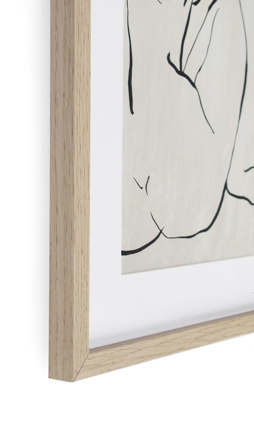 Bizzotto Σετ 2 Πίνακας Ξύλινος Μπεζ/Λευκό Refined  30x40x5 Κωδικός 0240751