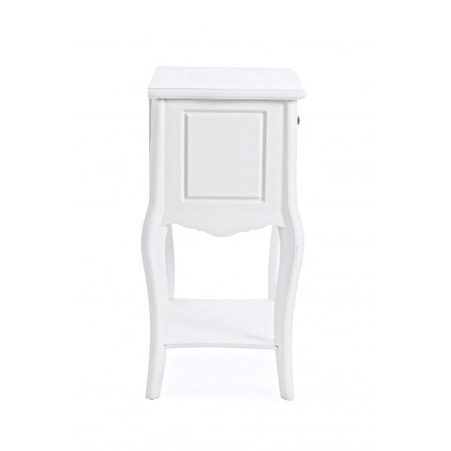 Bizzotto Daisy Κομοδίνο Ξύλινο Λευκό 3 Συρτάρια 50x35x72 Κωδικός: 0744405