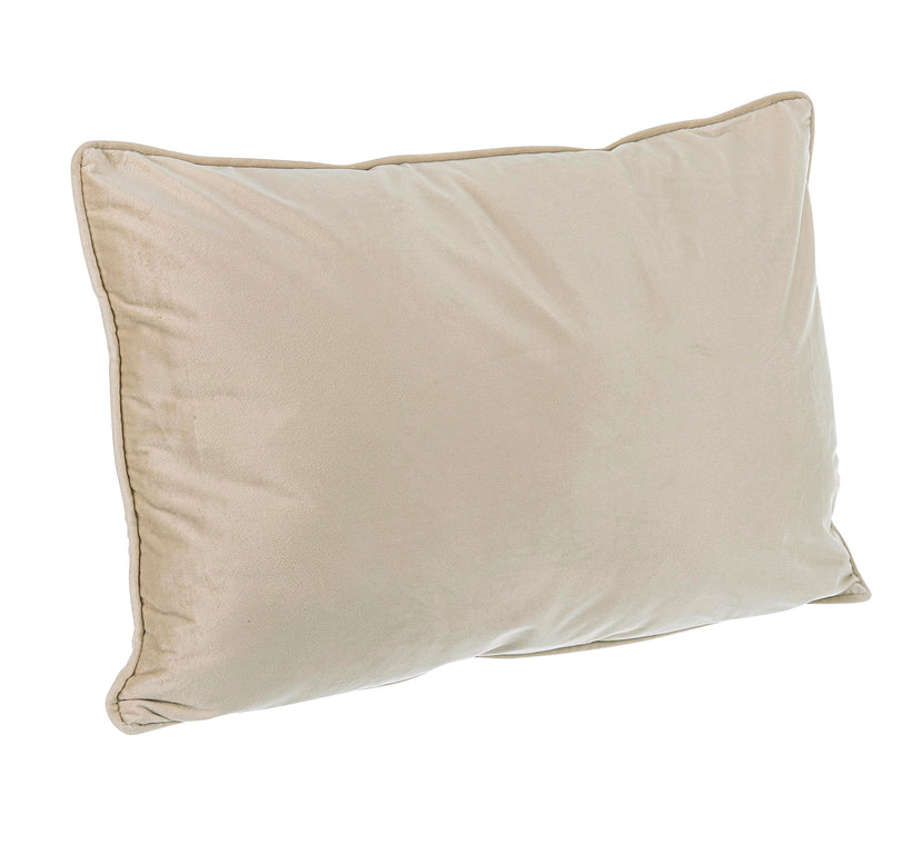 Bizzotto Διακοσμητικό μαξιλάρι Artemis Υφασμάτινο/Βελούδο Μπεζ 40x60x10 0463542