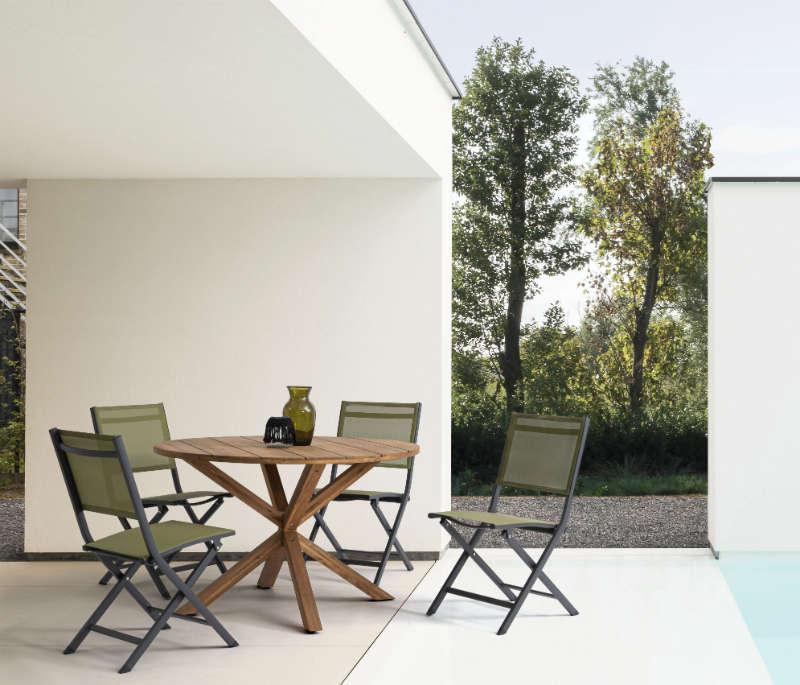 Αναδιπλούμενη Καρέκλα Elin LH32 Μαύρο-Πράσινο