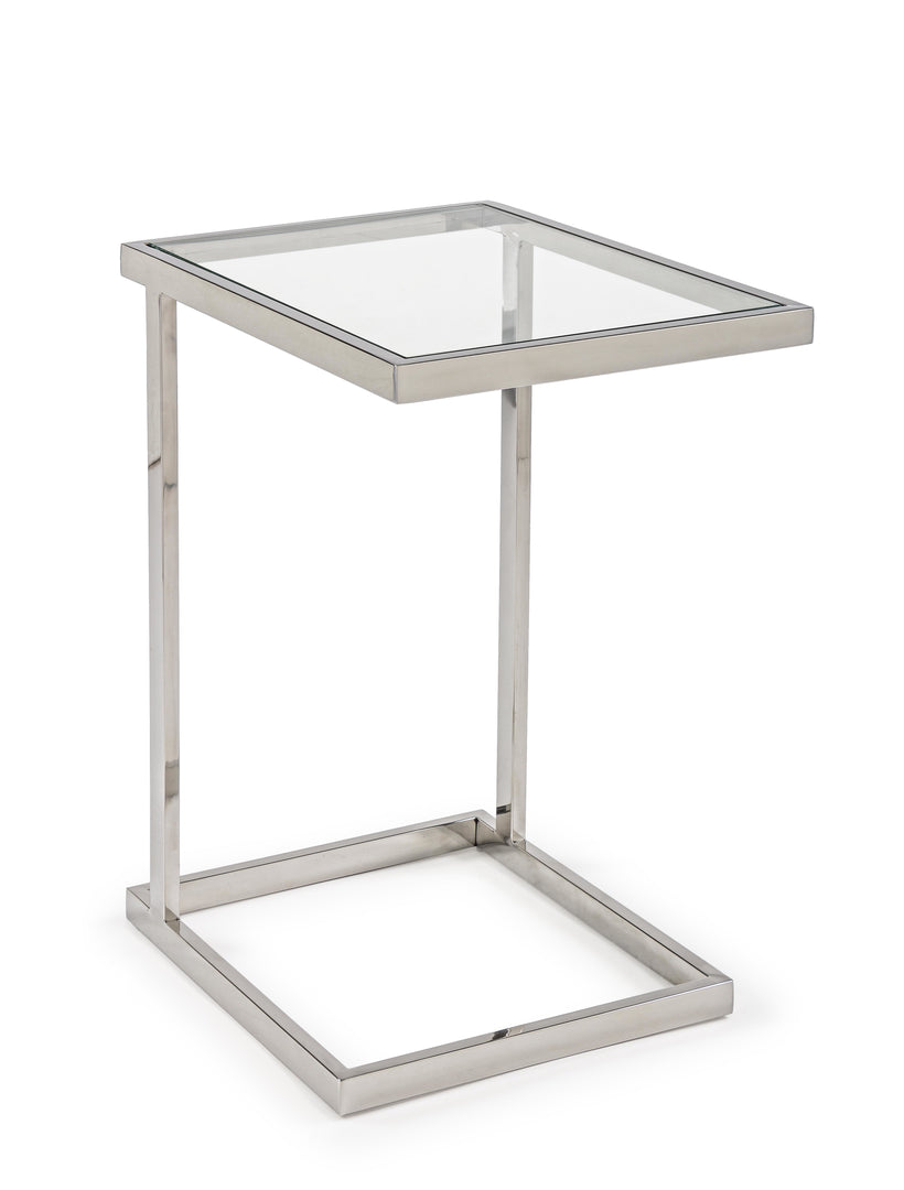 Βοηθητικό Τραπεζάκι Saphira Τετράγωνο Διάφανο
