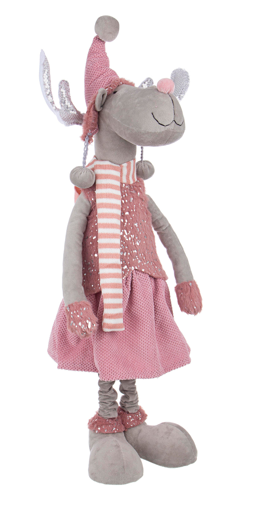 ΔΙΑΚΟΣΜΗΤΙΚΟΣ ΤΑΡΑΝΔΟΣ ΡΟΖ ASHLIE ΜΕ ΦΟΥΣΤΑ Η80 0935733