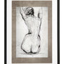 Bizzotto Πίνακας Ξύλινος με Γυάλινο Πλαίσιο Λευκό/Μαύρο/Μπεζ REFINED 813 50Χ3Χ70 0240749