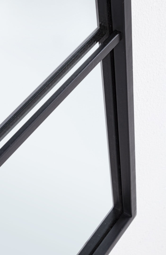 Bizzotto Καθρέφτης Τοίχου Nucleos Window Μαύρο 90x90x5 εκ. 0242705