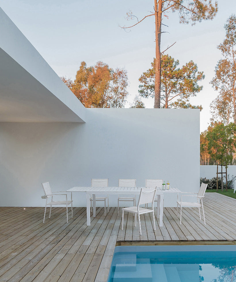 Τραπέζι Hilde ΛΕΥΚΟ ΕΞΩΤΕΡΙΚΟΥ ΧΩΡΟΥ 140-210X77 0662851