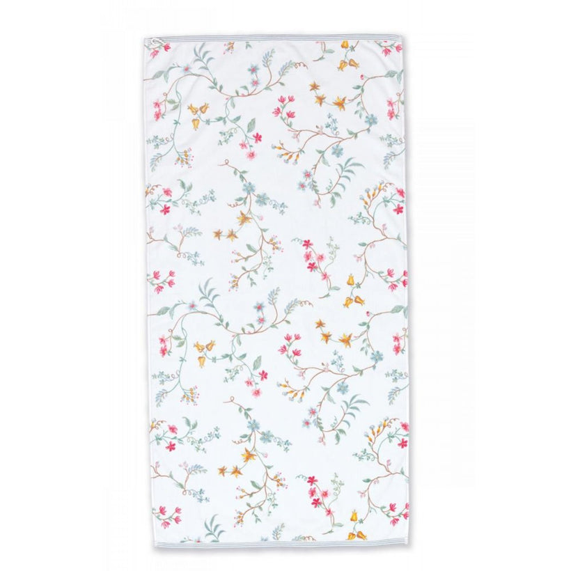 PIP STUDIO LES FLEURS ΠΕΤΣΕΤΑ ΜΠΑΝΙΟΥ ΛΕΥΚΗ 70cm Χ 140cm