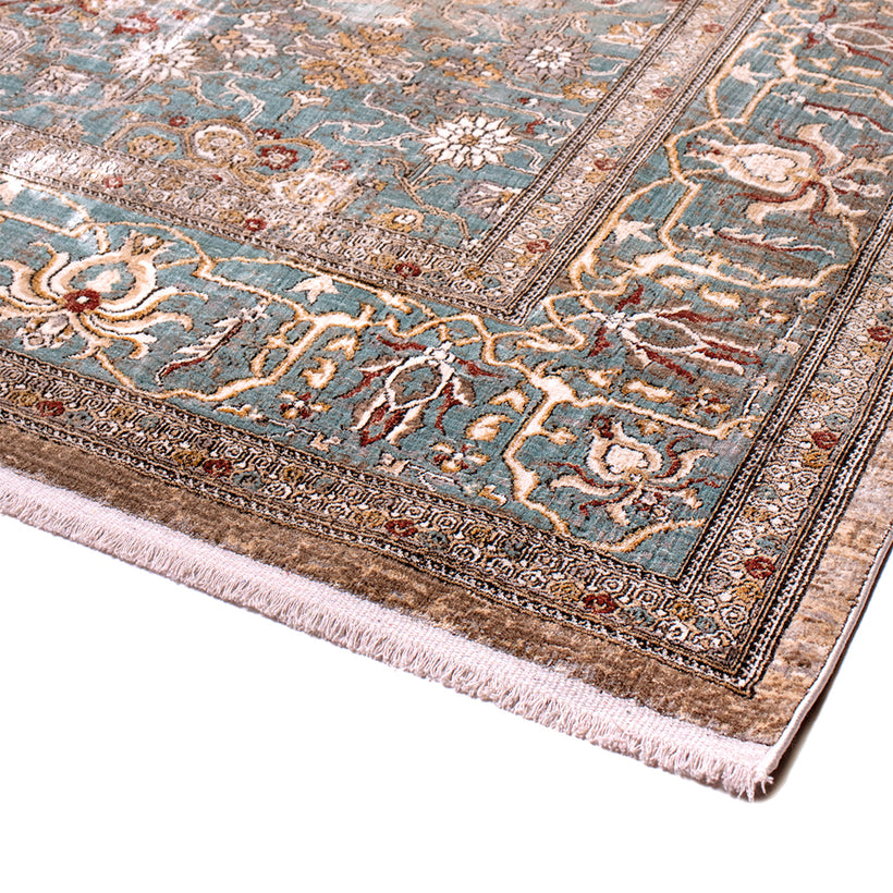 Βιοκαρπέτ Χαλί Naf Naf Belize 107-210 Πράσινο Μπεζ 200x290